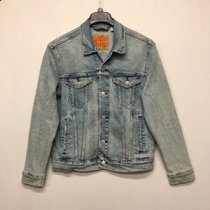 Levi's Men Blue Jean Denim Jacket Size Medium Cotton Blend B246 -22